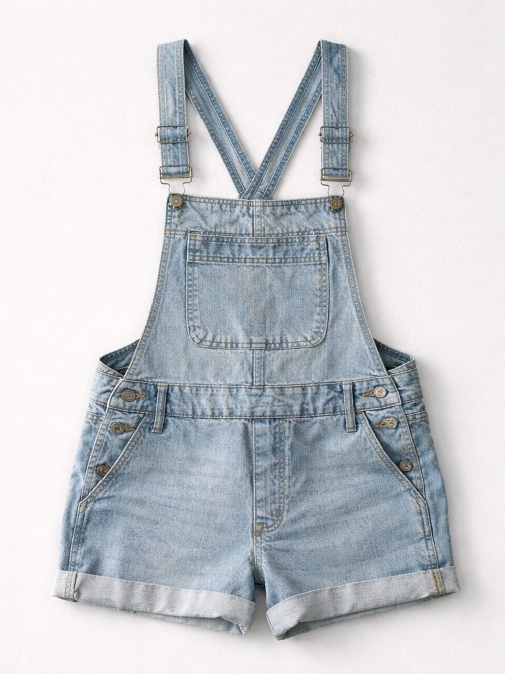 BDG Light Blue Denim Shortall Overalls Urban Outfitters- 26
